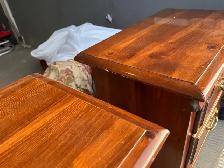 Free delivery used Pair of Wooden Nightstands - Photo 7
