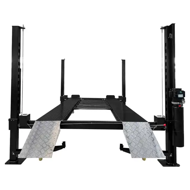 Four Post Overhead Car Lift Single release 8800 LBS Capacity