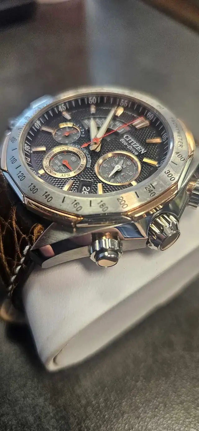 Citizen Eco-Drive Wrist Watch with Crocodile Strap - Photo 2