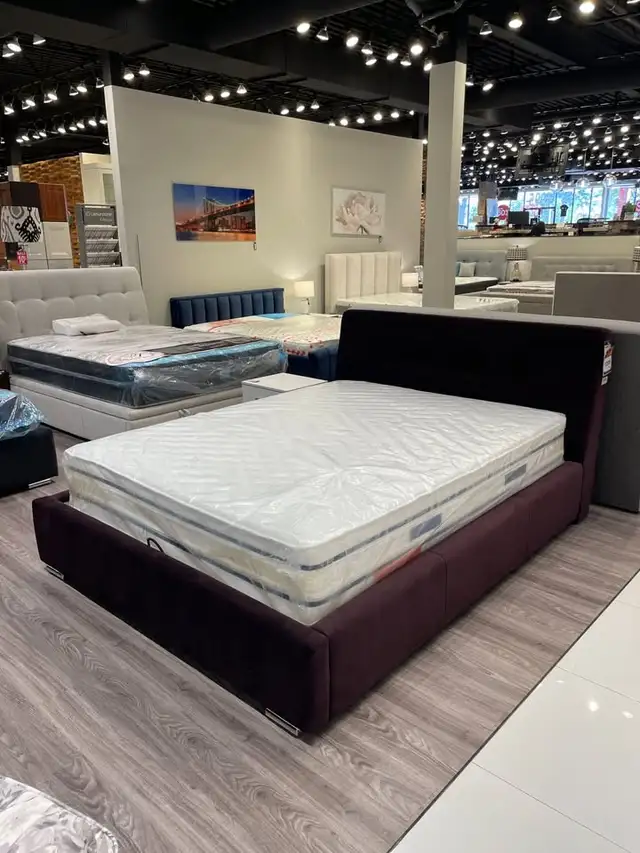 NEW - Upholstered Storage Bed KARO - European Queen (160x200 cm