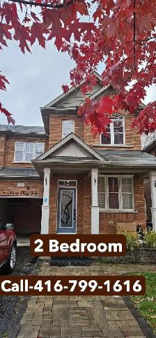 Beautiful 2 BEDROOM  Basement For Rent Immediately