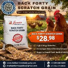 Back Forty Scratch Grain – Natural Energy Boost for Your Flock!