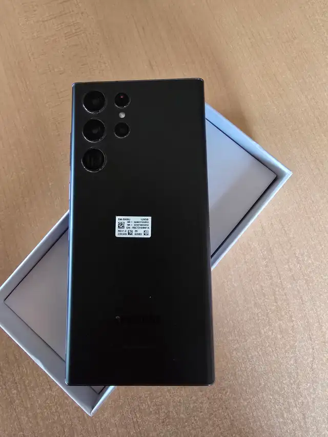 Samsung Galaxy S22 Ultra, 5G, 128GB, Unlocked, Black$375 - Photo 4