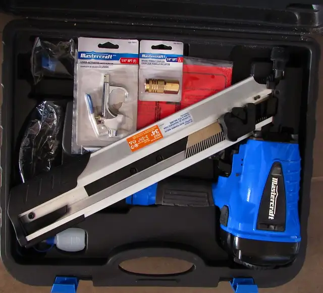 26 gallon compressor with framing nailer kit - Photo 3