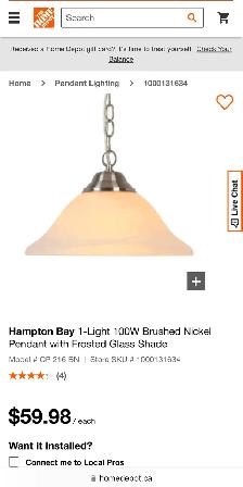 Handing Ceiling Light, no parts missing as new, $5 - Photo 2