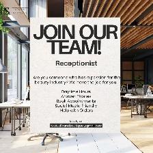 Receptionist Postition Available