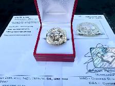 #768 - 10k Versace Gold Ring, Size 12