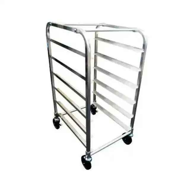 chariot a 6 étage en acier inoxydable
