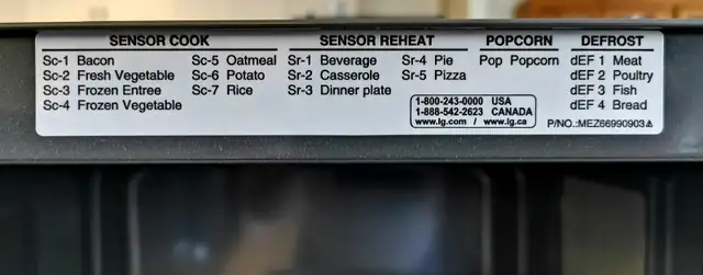 New LG Stainless Microwave Oven / Smart Inverter ( 1250W, 120V) - Photo 6