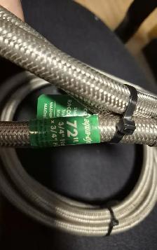 6FT STAINLESS WASHER HOSES – BRAIDED – SET OF 2 – $10 - Photo 2