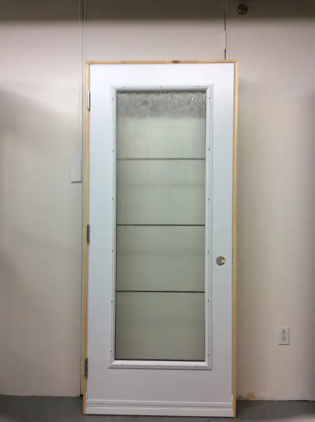 1155PA Porte d’acier 34″D Verre glue chip/Carrelage Pewter 23x65 - Photo 2