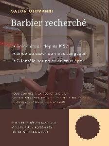 Barbier recherché!