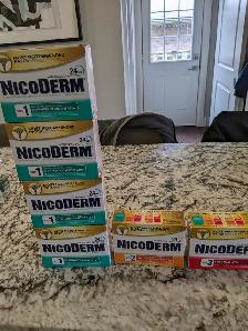 Six Unopened Packs of NicoDerm - Free!