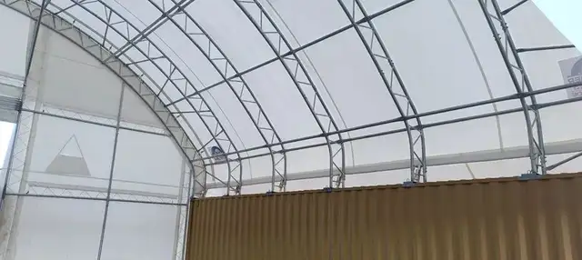 Double Truss Container Shelter 20’x20’x6.5’ – Heavy Duty Storage - Photo 2