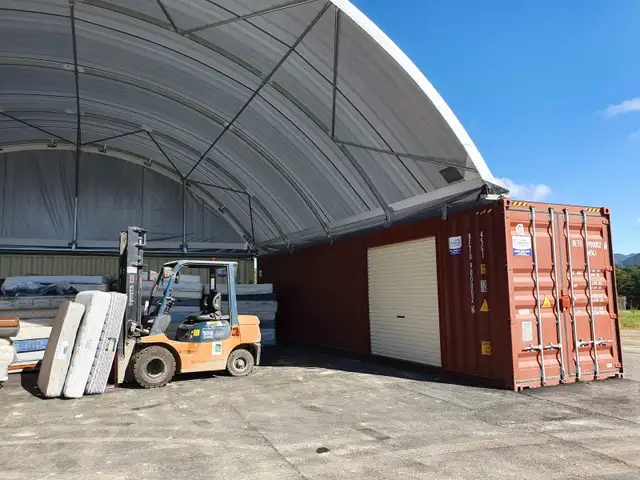 40’x40’x11’ Container Shelter – Large Heavy Duty Storage Cover - Photo 2