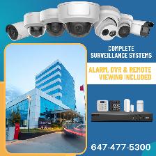 HD CCTV Security Cameras And Alarm System with App Notifications