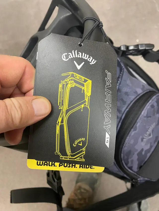 New 2026 Callaway 14 Stand Black Camo Golf Bag - Photo 3
