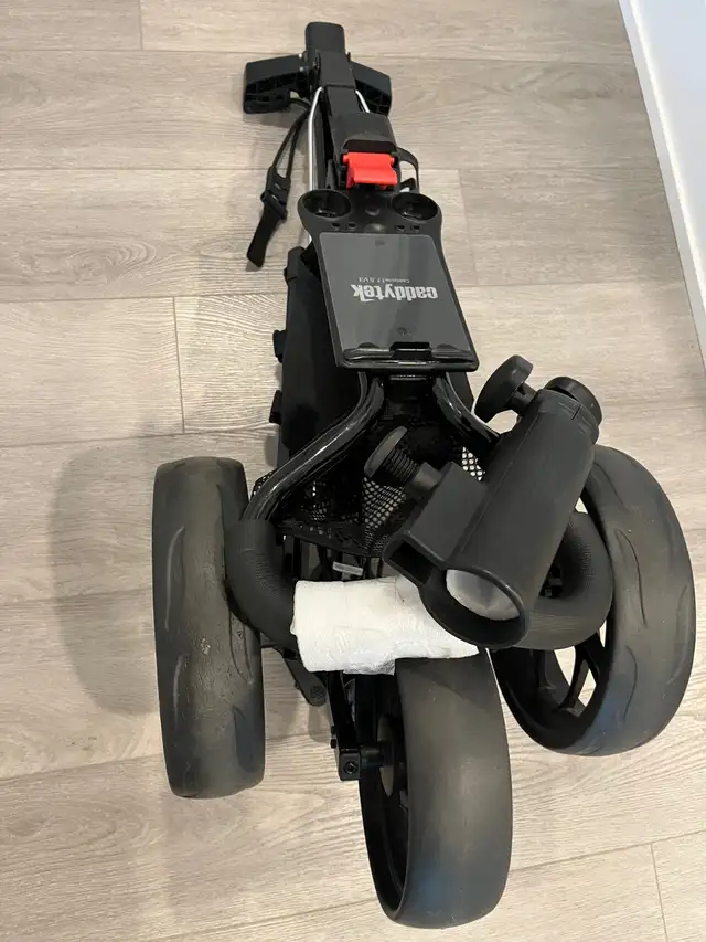 Foldable 3-wheeler Golf push cart, full accessories, 1yr old - Photo 5