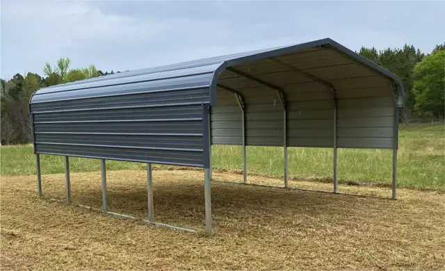 Steel Single Carport 11’x19’ – Strong Outdoor Garage & Storage - Photo 2
