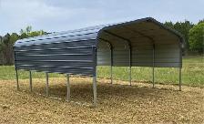 Steel Single Carport 11’x19’ – Strong Outdoor Garage & Storage - Photo 2