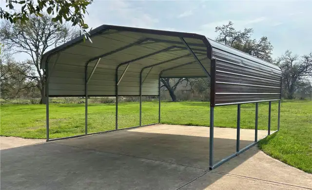 Steel Single Carport 11’x19’ – Strong Outdoor Garage & Storage - Photo 3