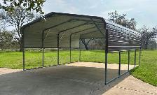 Steel Single Carport 11’x19’ – Strong Outdoor Garage & Storage - Photo 3