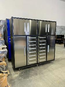 Heavy Duty 7FT 16D Workbench Cabinet – Workshop Storage Unit