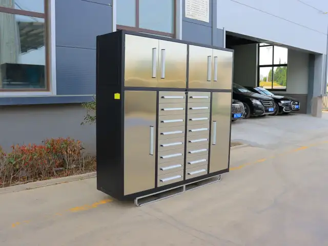 Heavy Duty 7FT 16D Workbench Cabinet – Workshop Storage Unit - Photo 2