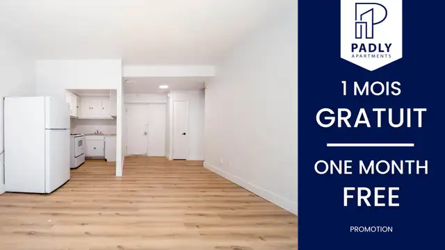 1 MOIS GRATUIT - 3 1/2 et 4 1/2 Côte-des-Neiges Frigo, poêle inc