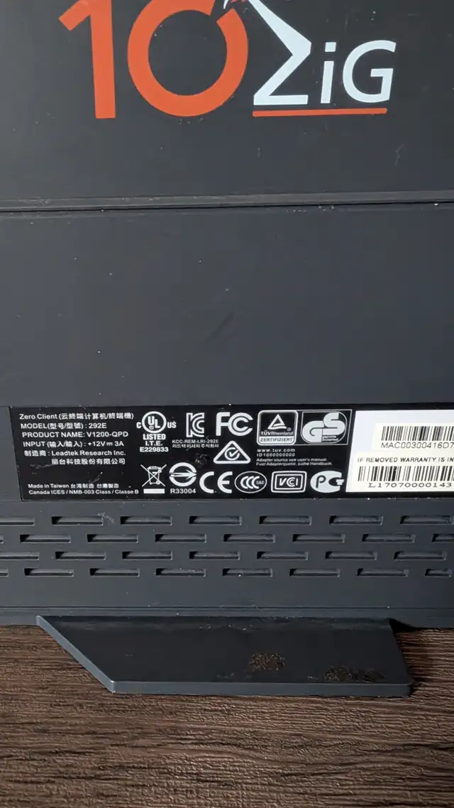 10ZiG V1200-QPD Zero Client Thin Client 4x DP VDI VMware Citrix - Photo 7