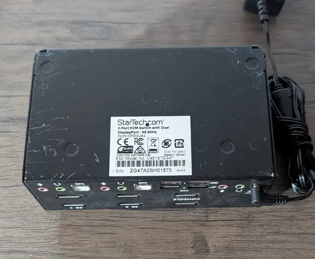 Switch KVM StarTech 2 Ports Dual DisplayPort 4K 60Hz USB Audio - Photo 3