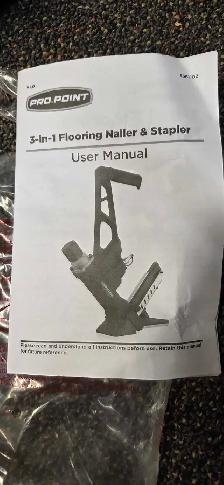 3 in 1 flooring nailer and stapler - pro point - air powered