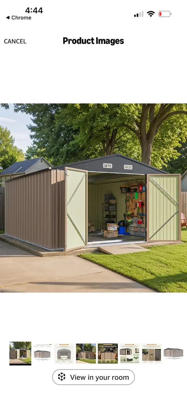 Patiowell Large Metal Storage Shed