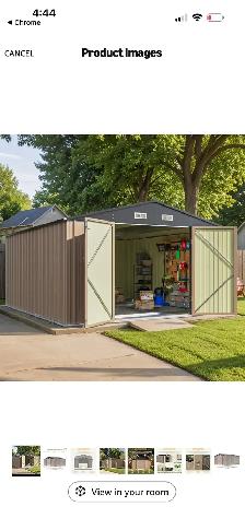 Patiowell Large Metal Storage Shed