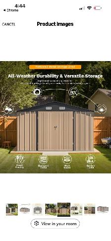 Patiowell Large Metal Storage Shed - Photo 5
