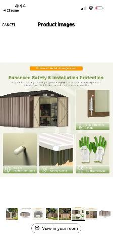 Patiowell Large Metal Storage Shed - Photo 6