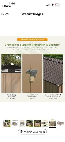 Patiowell Large Metal Storage Shed - Photo 7