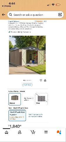 Patiowell Large Metal Storage Shed - Photo 9