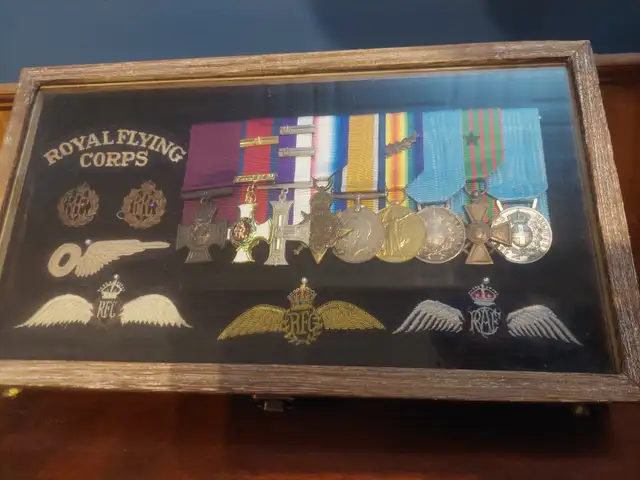 WWI Aviation Medal Groups and Pro Built Model Displays - Photo 2