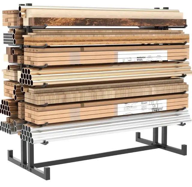 Heavy-Duty 7-Tier Lumber Storage Rack