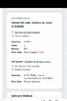 monster jam pit passes sat 28th - Photo 2