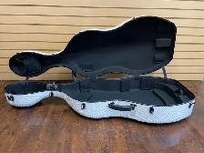 Carbon Fiber Cello Case 4/4 Full Size White 7.9 lb Wheels - Photo 9