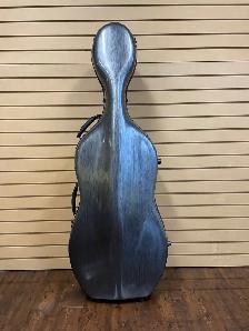 Carbon Fiber Cello Case 4/4 Full Size Grey 7.9 lb Wheels $160off