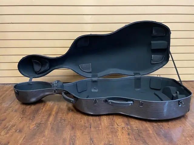 Carbon Fiber Cello Case 4/4 Full Size Grey 7.9 lb Wheels $160off - Photo 8