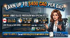 Video Sales Presenter – Remote | $20/Video | Flex Hours