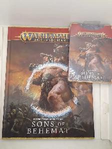 Warhammer AoS older edition Sons of Behemat battletome & cards