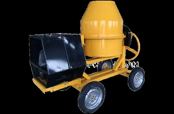 Portable Cement Mixer with 4 Wheels – Durable, Compact