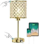 2 MAGNIFIQUES LAMPES EN LAITON ET EN VRAI CRYSTAL À VENDRE VITE