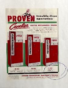 1964 Cavalier Coke Machine in excellent condition. - Photo 6