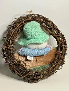 Easter Bunny Welcome Wreath | Spring Door Decor - Photo 4